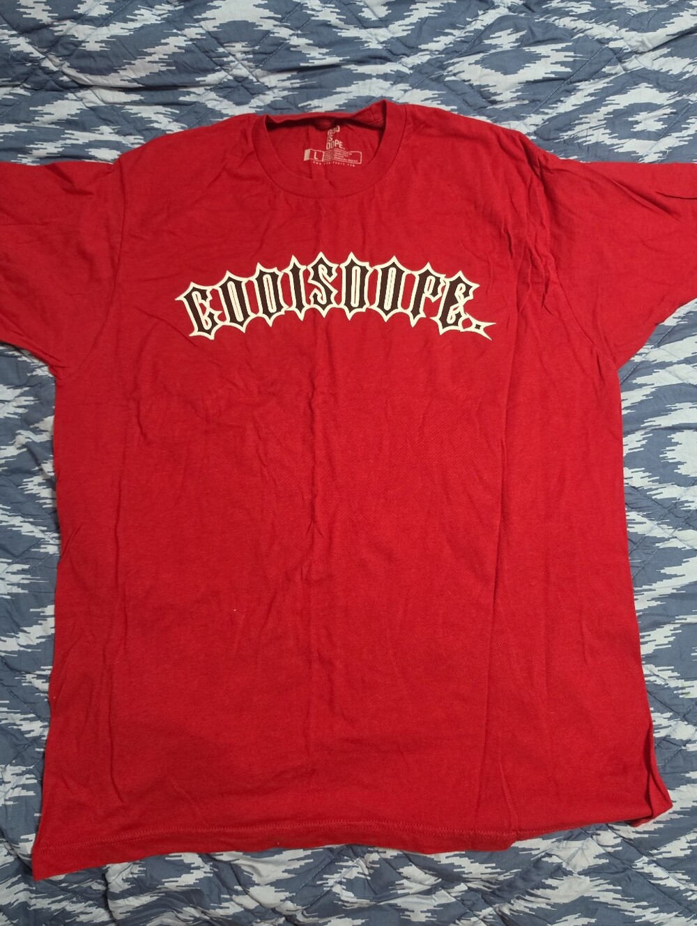 God Is Dope Unisex Short Sleeve T Shirt. Size Large